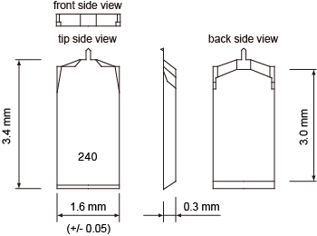 design of AC240TM / lever and chip