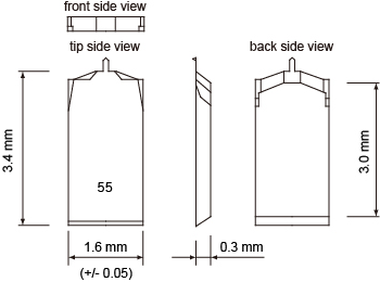 design of AC55 / lever and chip